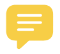 A yellow commented icon